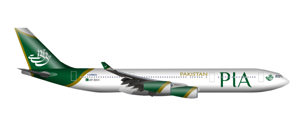Pakistan International Airlines (PIA) airplane