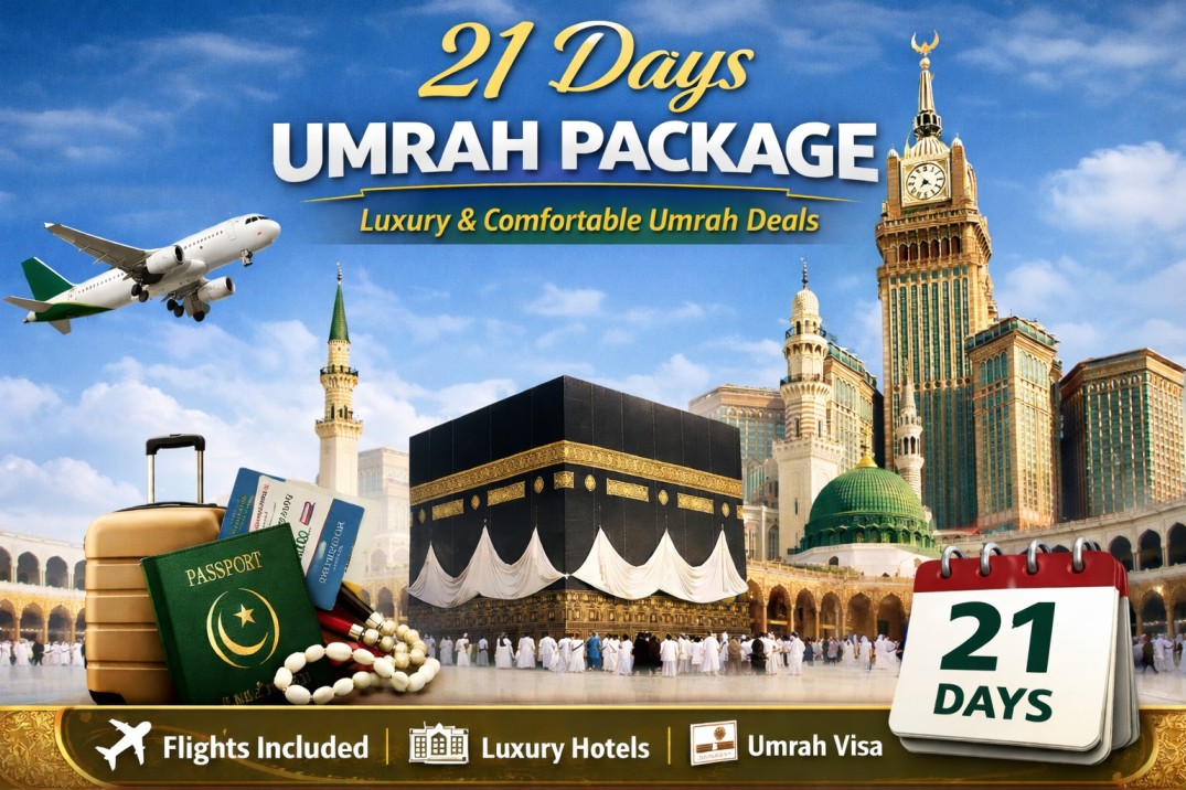21 days umrah package price